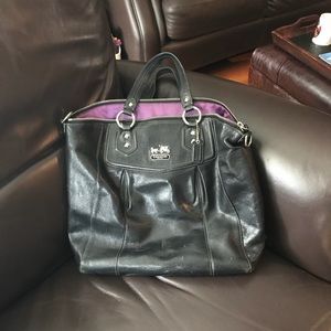 Coach black bag could my used as a briefcase